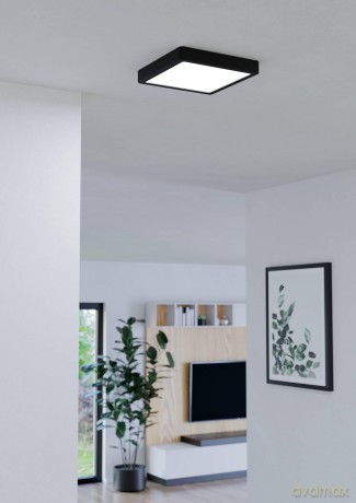 EGLO - Fueva-Z ceiling lamp black 21x21 - TW - Zigbee, Bluetooth