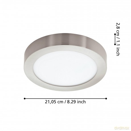EGLO - Fueva-Z ceiling lamp brushed steel 21 - TW - Zigbee, Bluetooth