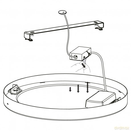 EGLO - Fueva-Z ceiling lamp brushed steel 21 - TW - Zigbee, Bluetooth