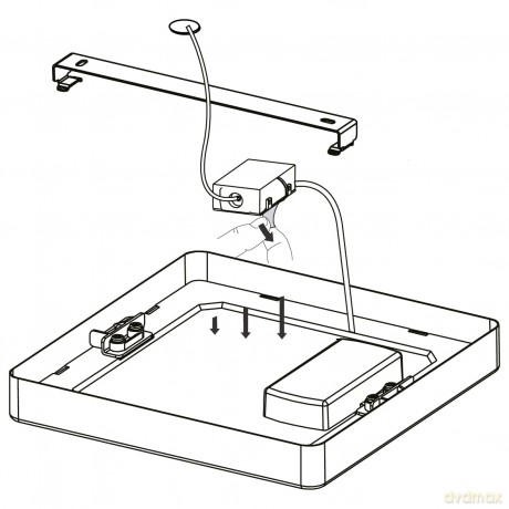 EGLO - Fueva-Z ceiling lamp brushed steel 21x21 - TW - Zigbee, Bluetooth