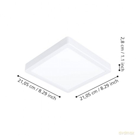 EGLO - Fueva-Z ceiling lamp white 21x21 - TW - Zigbee, Bluetooth