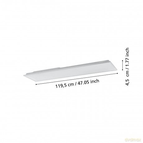 EGLO - Herrora-Z ceiling lamp white 120x30 - TW - Zigbee, Bluetooth