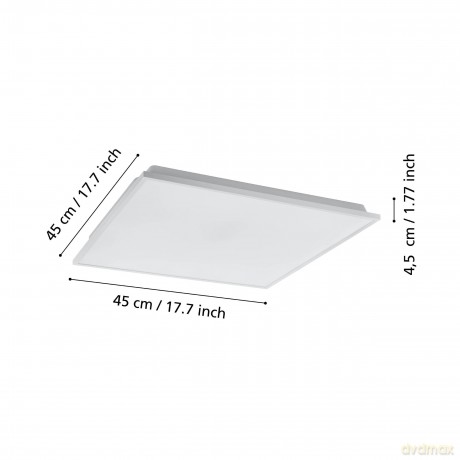EGLO - Herrora-Z ceiling lamp white 45x45 - TW - Zigbee, Bluetooth