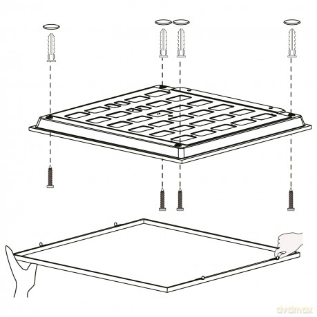 EGLO - Herrora-Z ceiling lamp white 45x45 - TW - Zigbee, Bluetooth