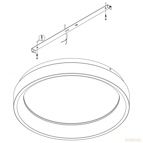 EGLO - Marghera-Z ceiling lamp black 60 - RGB + TW - Zigbee, Bluetooth