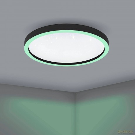 EGLO - Montemorelos-Z loft lamp black w/crystal effect 57 - RGB + TW - Zigbee, Bluetooth
