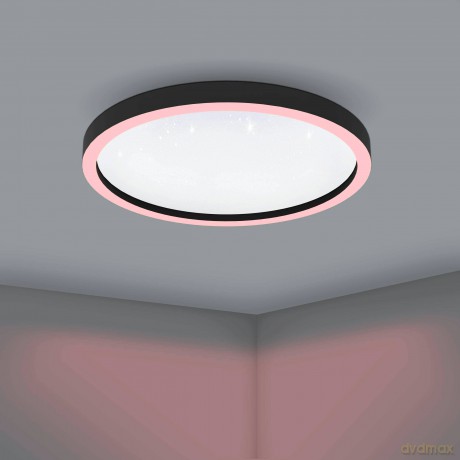 EGLO - Montemorelos-Z loft lamp black w/crystal effect 57 - RGB + TW - Zigbee, Bluetooth