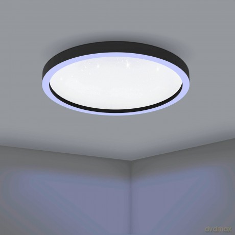 EGLO - Montemorelos-Z loft lamp black w/crystal effect 57 - RGB + TW - Zigbee, Bluetooth