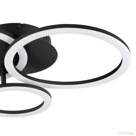 EGLO - Paranday-Z ceiling lamp w/circles black 54.5x44.5 - TW - Zigbee, Bluetooth