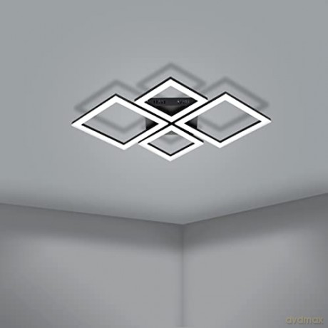 EGLO - Paranday-Z ceiling lamp w/squares black 47x43 - TW - Zigbee, Bluetooth