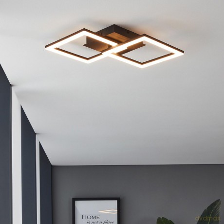 EGLO - Paranday-Z ceiling lamp w/squares black 52.5x31 - TW - Zigbee, Bluetooth