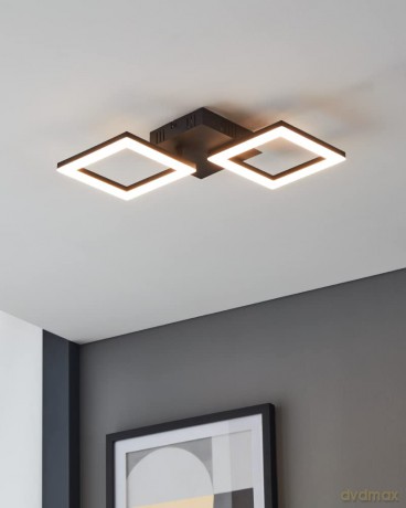 EGLO - Paranday-Z ceiling lamp with squares black 47x22.5 - TW - Zigbee, Bluetooth