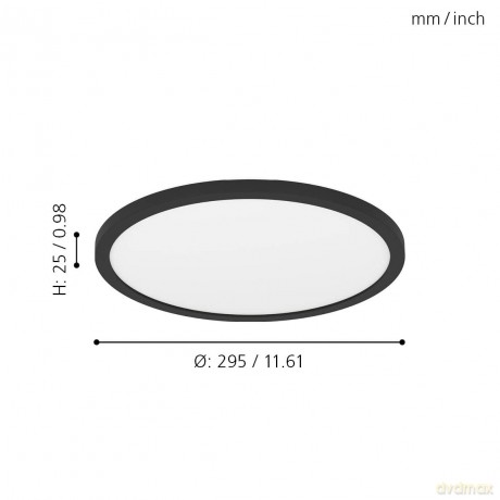 EGLO - Rovito-Z pendant lamp black 29.5 - RGB + TW - Zigbee, Bluetooth