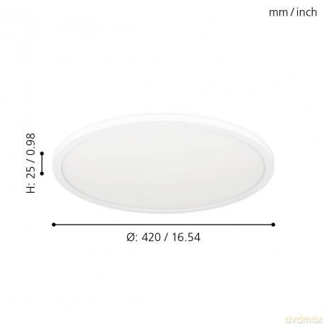 EGLO - Rovito-Z pendant lamp white 42 - RGB + TW - Zigbee, Bluetooth