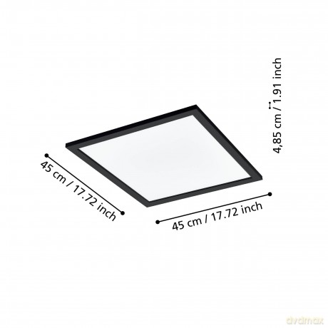 EGLO - Salobrena-Z panel black 45x45 - TW - Zigbee, Bluetooth