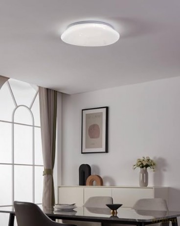 EGLO - Sileras-Z ceiling lamp white with crystal effect 43 - RGB + TW - Zigbee, Bluetooth