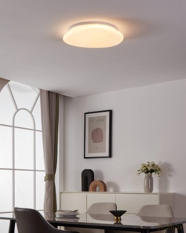 EGLO - Sileras-Z ceiling lamp white with crystal effect 43 - RGB + TW - Zigbee, Bluetooth