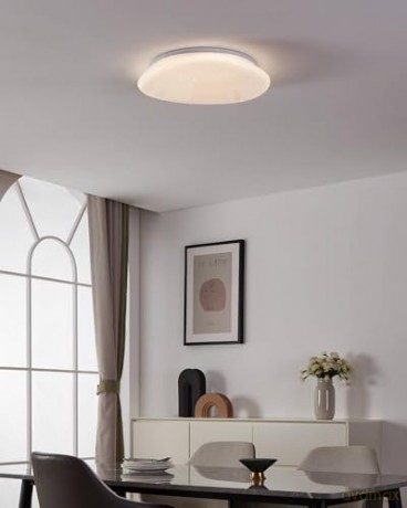 EGLO - Sileras-Z ceiling lamp white with crystal effect 43 - RGB + TW - Zigbee, Bluetooth