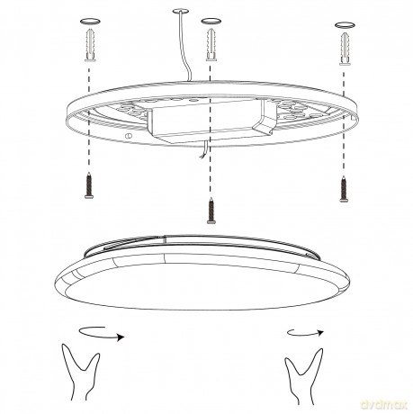 EGLO - Sileras-Z ceiling lamp white with crystal effect 43 - RGB + TW - Zigbee, Bluetooth