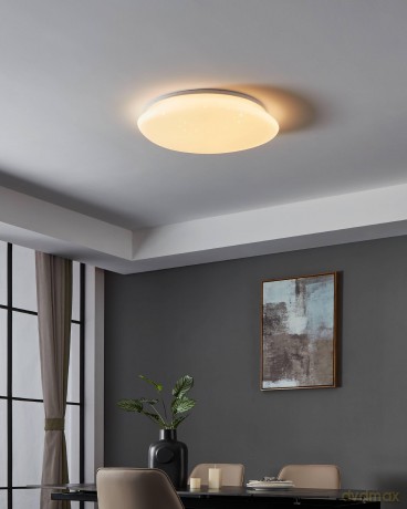 EGLO - Sileras-Z ceiling lamp white with crystal effect 60 - RGB + TW - Zigbee, Bluetooth