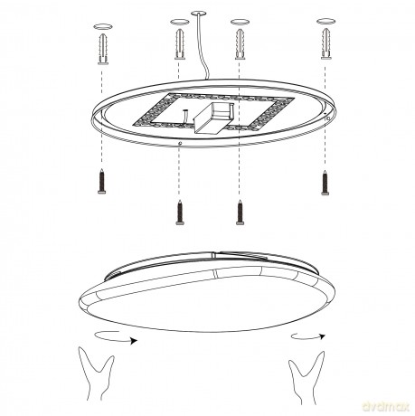 EGLO - Sileras-Z ceiling lamp white with crystal effect 60 - RGB + TW - Zigbee, Bluetooth