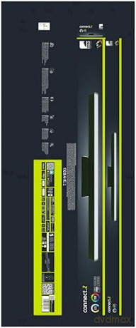 EGLO - Simolaris-Z ceiling lamp black L122 - RGB + TW - Zigbee, Bluetooth