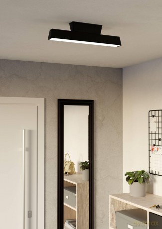 EGLO - Simolaris-Z ceiling lamp black L47 - RGB + TW - Zigbee, Bluetooth