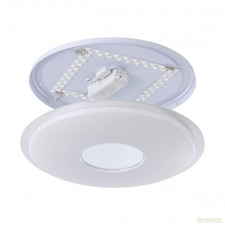 EGLO - Totari-Z ceiling lamp chrome and white with crystal effect 56 - TW - Zigbee, Bluetooth