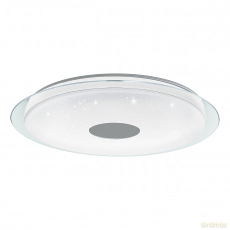 EGLO - Totari-Z ceiling lamp chrome and white with crystal effect 77 - TW - Zigbee, Bluetooth