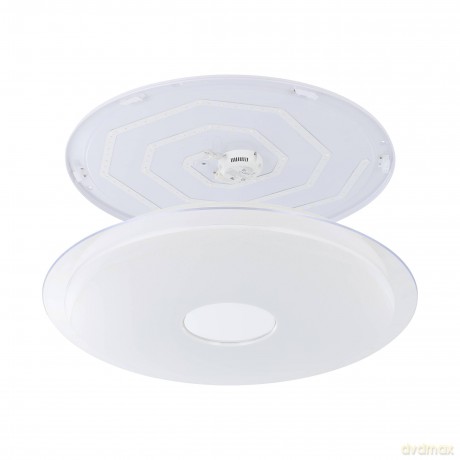 EGLO - Totari-Z ceiling lamp chrome and white with crystal effect 77 - TW - Zigbee, Bluetooth