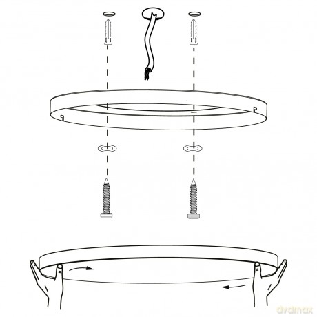EGLO - Turcona-Z ceiling lamp white 30 - RGB + TW - Zigbee, Bluetooth
