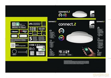 EGLO - Turcona-Z ceiling lamp white 30 - RGB + TW - Zigbee, Bluetooth