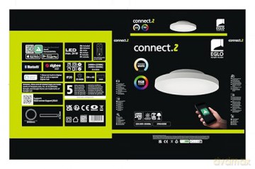 EGLO - Turcona-Z ceiling lamp white 45 - RGB + TW - Zigbee, Bluetooth