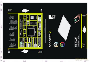 EGLO - Turcona-Z panel white 60x60 - RGB + TW - Zigbee, Bluetooth