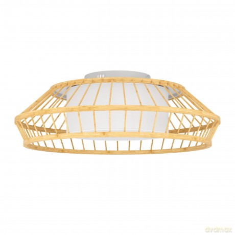 EGLO - Yuku-Z ceiling lamp bamboo 46 - RGB + TW - Zigbee, Bluetooth
