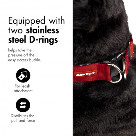 Ezydog - Collar Double Up Corduroy M 29-40Cm - (605.0076)