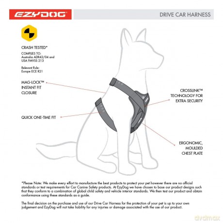 Szelki dla psa EZYDOG - Drive Harness L - (605.0764)