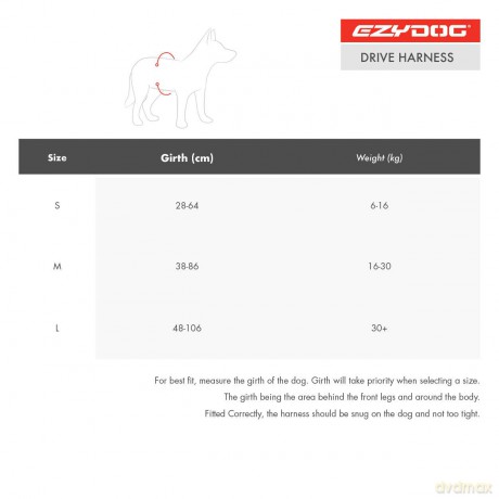 Szelki dla psa EZYDOG - Drive Harness L - (605.0764)