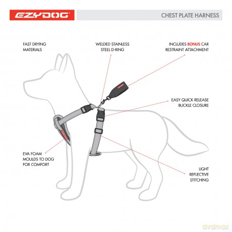 Ezydog - Harness Corduroy Xxs 24-38Cm 1-3Kg - (605.0270)