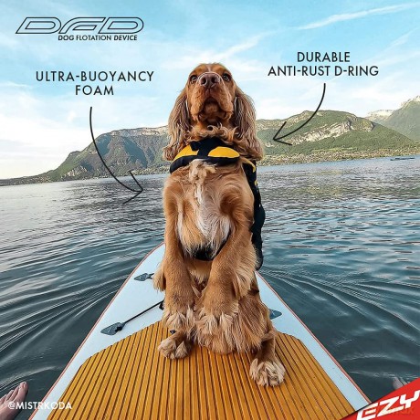 Ezydog - Life jacket yellow m 18 - 27 kg