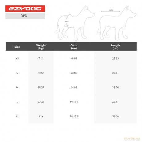 Ezydog - Life jacket yellow XL >41 kg