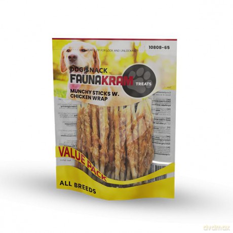 Faunakram - Snack munchy stick w. chicken 300 g. - (10-808-65)