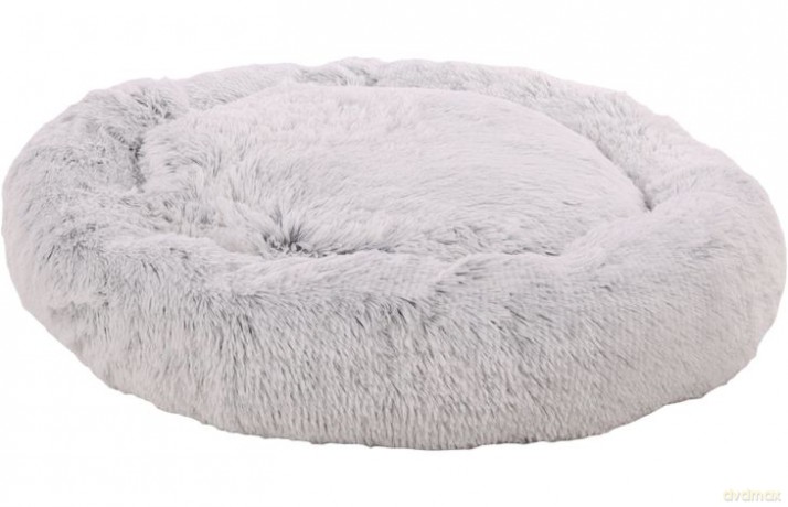FLAMINGO - Dogbed Alba Round - White/Grey - 90cm