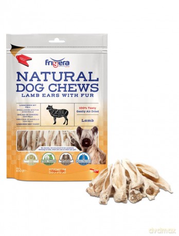 Frigera - Natural Dog Chews Lamb ears with hair 100gr (402285861778)