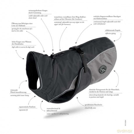 Hunter - Dogcoat Uppsala Cozy 50 Anthracite/Grey - (65456)