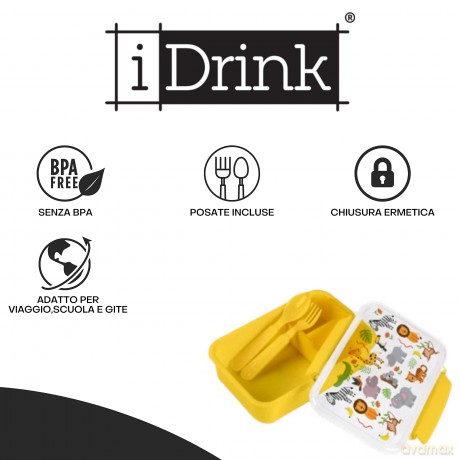 I-Drink - Lunch Box Kids with cutlery - FAIRY (ID2012)
