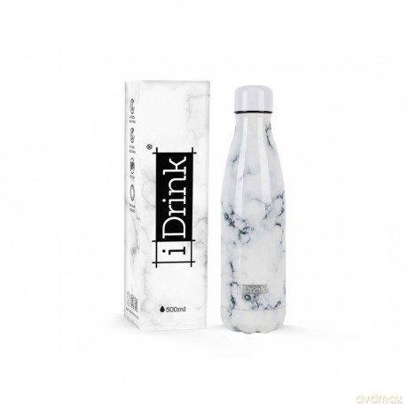 I-Drink - Thermal Bottle 500 ml - MARBLE WHITE (ID0425)