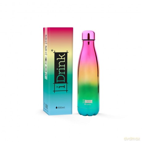 I-Drink - Thermal Bottle 500 ml - METALLIC RAINBOW (ID0442)