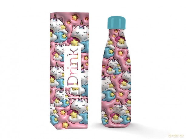 I-Drink - Thermal Bottle 500 ml - UNICORN 3D (ID0455)