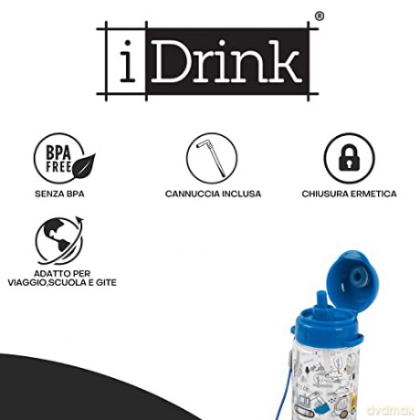 I-Drink - Tritan Bottle - 400 ml - TRUCK (ID2118)